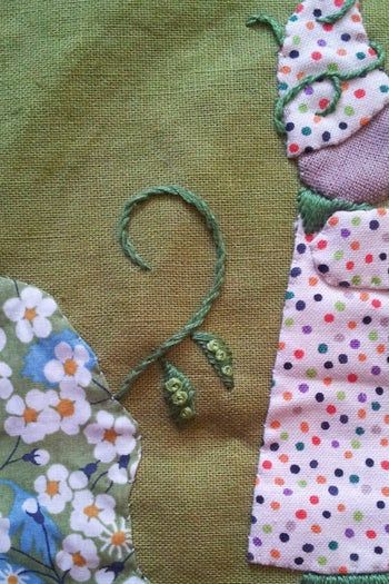 手工刺绣入门教程：掌握回针绣、茎状绣与缎面绣技巧-第18张图片-趣作屋