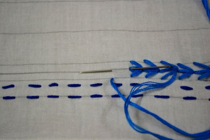 用刺绣线碎片制作多彩棉质围巾的详细教程-第7张图片-趣作屋