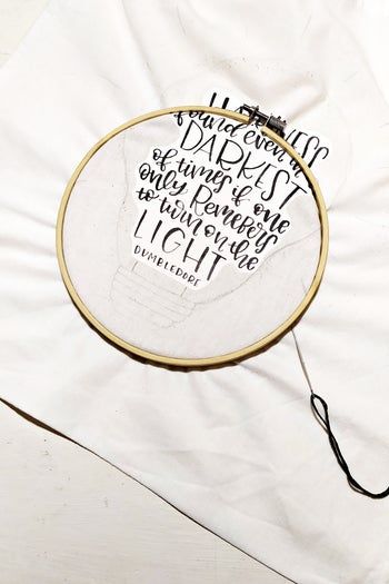 DIY哈利波特主题环保棉布购物袋教程-第14张图片-趣作屋