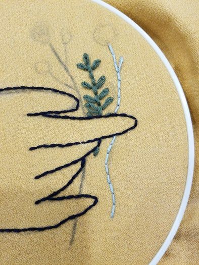 初学者刺绣教程:手把手教你制作精美墙饰刺绣作品-第7张图片-趣作屋 初学者刺绣教程:手把手教你制作精美墙饰刺绣作品-第7张图片-趣作屋