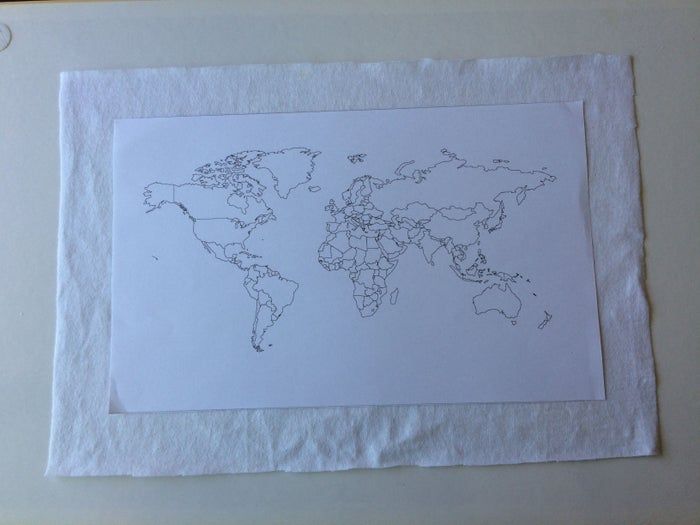 手工刺绣世界地图教程：6小时打造个性化装饰-第6张图片-趣作屋