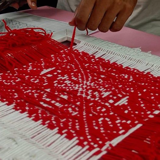 低成本羊毛网格图案手工制作教程-第24张图片-趣作屋