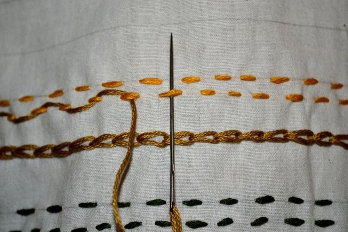 用刺绣线碎片制作多彩棉质围巾的详细教程-第18张图片-趣作屋