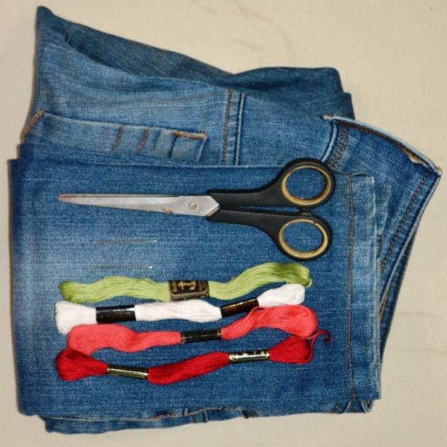 低成本DIY刺绣牛仔裤教程-第2张图片-趣作屋 低成本DIY刺绣牛仔裤教程-第2张图片-趣作屋