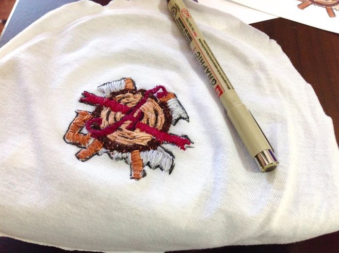 手工刺绣社交媒体标志补丁教程-第18张图片-趣作屋