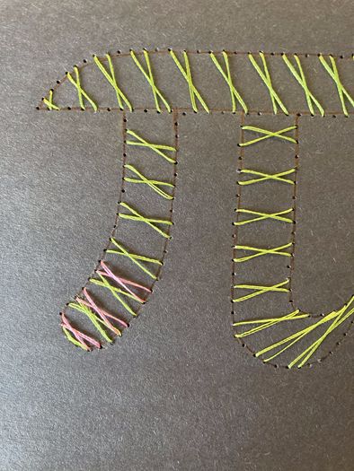 创意手工教程：在纸上刺绣圆周率π的DIY方法-第16张图片-趣作屋