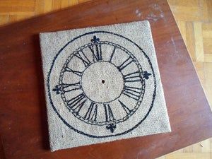 复古麻布手工刺绣挂钟制作教程-第30张图片-趣作屋 复古麻布手工刺绣挂钟制作教程-第30张图片-趣作屋