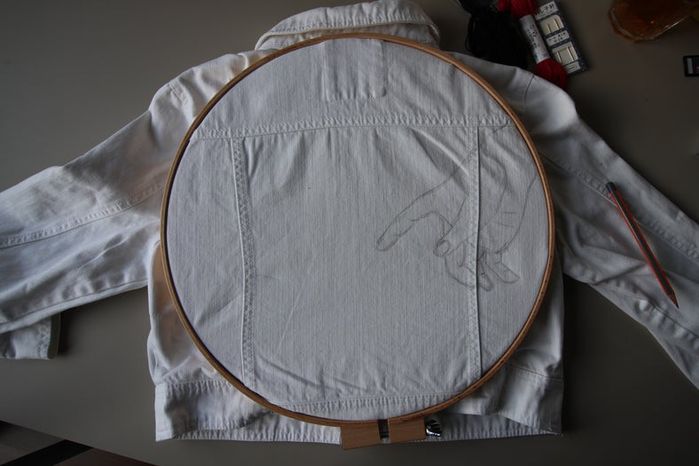 DIY牛仔夹克Sashiko刺绣教程:从零开始的创意手工改造-第9张图片-趣作屋 DIY牛仔夹克Sashiko刺绣教程:从零开始的创意手工改造-第9张图片-趣作屋