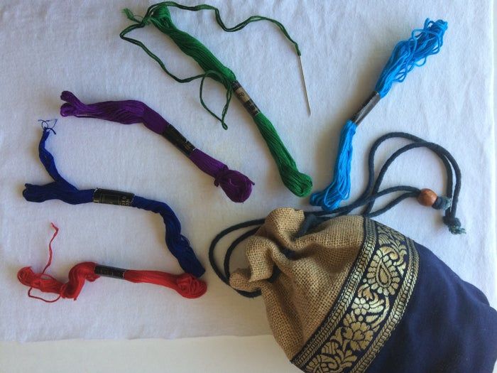 手工刺绣世界地图教程：6小时打造个性化装饰-第5张图片-趣作屋