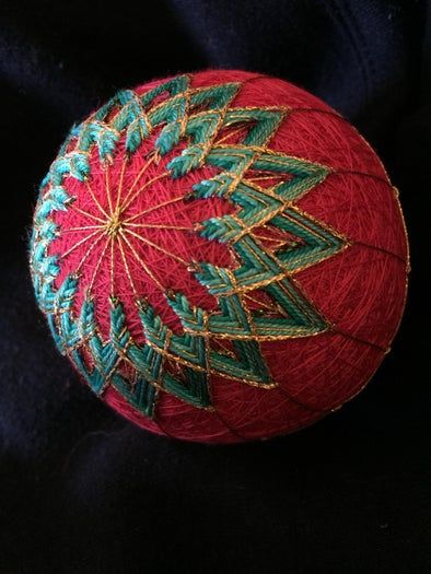 传统菊花样团子球手工制作教程-第31张图片-趣作屋