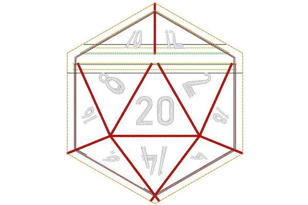 DIY D20骰子造型笔袋教程 - 刺绣机制作指南-第10张图片-趣作屋 DIY D20骰子造型笔袋教程 - 刺绣机制作指南-第10张图片-趣作屋