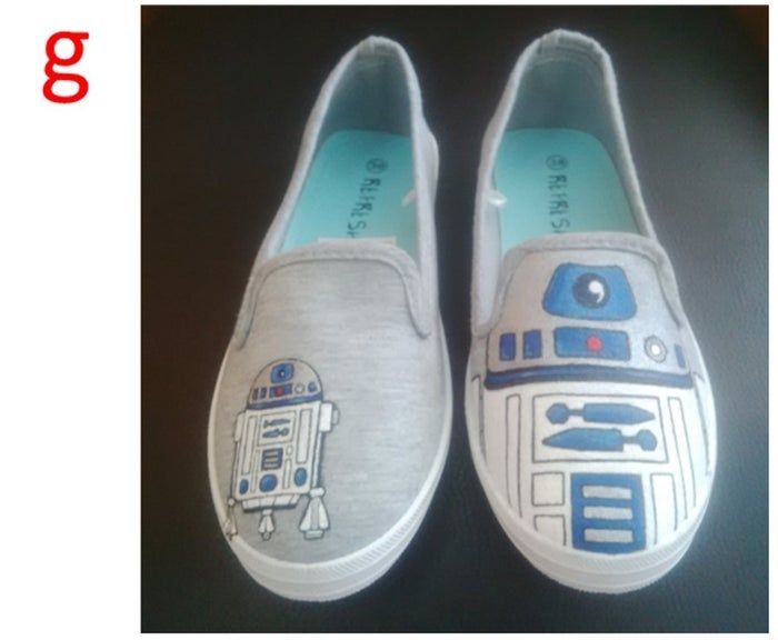 R2D2主题鞋子定制教程-第6张图片-趣作屋