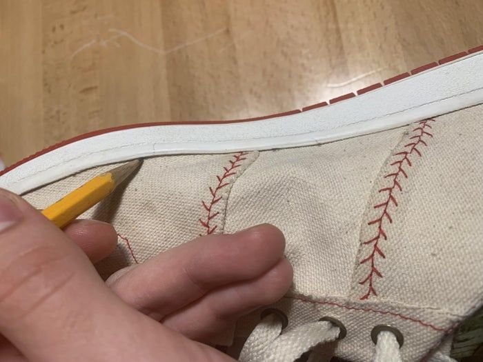 自制Airforce 1风格棒球主题鞋子教程-第28张图片-趣作屋
