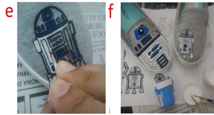R2D2主题鞋子定制教程-第5张图片-趣作屋