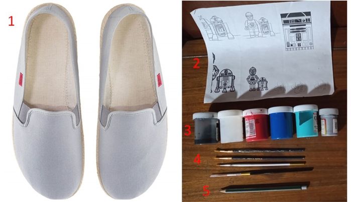 R2D2主题鞋子定制教程-第2张图片-趣作屋