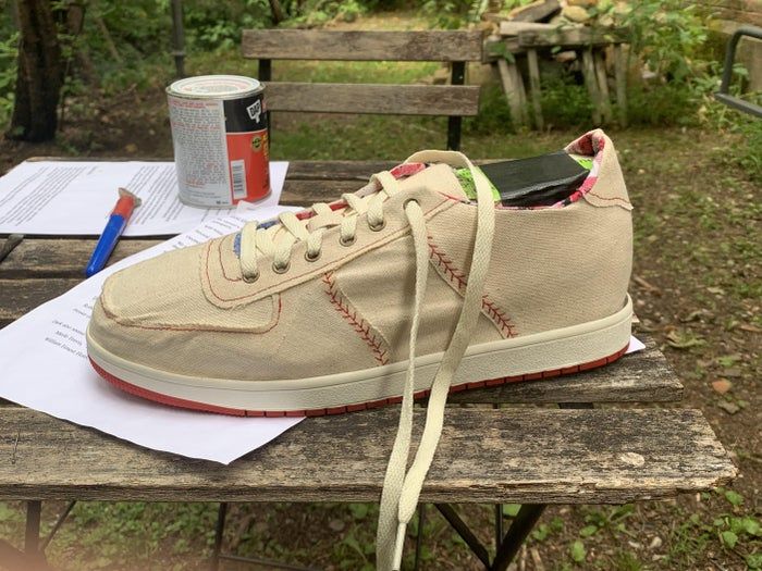 自制Airforce 1风格棒球主题鞋子教程-第30张图片-趣作屋