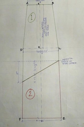 利用旧牛仔裤制作时尚A字裙教程-第5张图片-趣作屋