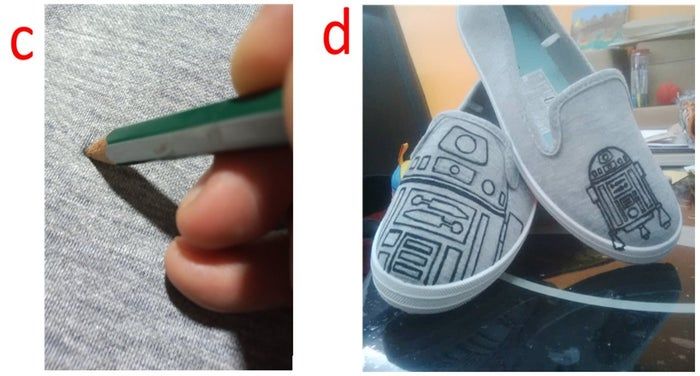 R2D2主题鞋子定制教程-第4张图片-趣作屋