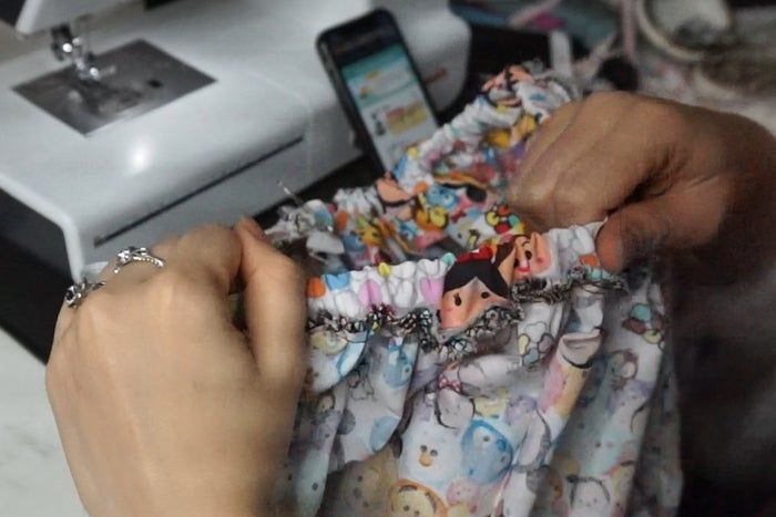 简易缝纫教程：制作带松紧带的褶皱裙-第20张图片-趣作屋