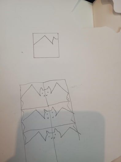 手工编织埃舍尔风格蝙蝠围巾教程-第4张图片-趣作屋 手工编织埃舍尔风格蝙蝠围巾教程-第4张图片-趣作屋