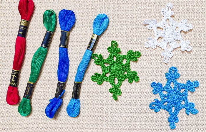 五分钟手工钩针雪花教程，轻松打造圣诞氛围-第1张图片-趣作屋