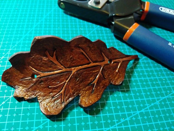 手工制作橡树叶造型发夹教程，零成本打造个性配饰-第30张图片-趣作屋