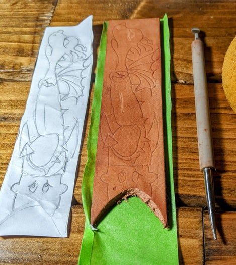 旧皮带手工改造：教你制作《驯龙高手》书签-第4张图片-趣作屋