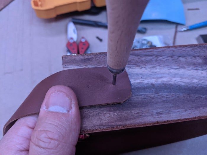 用木头和皮革手工制作个性小包的详细教程-第18张图片-趣作屋