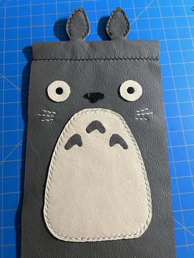手工制作大龙猫包教程｜用皮革边角料打造可爱软框包-第21张图片-趣作屋