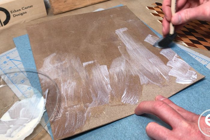 用皮革DIY创意图案板制作时钟和镜子边框教程-第14张图片-趣作屋