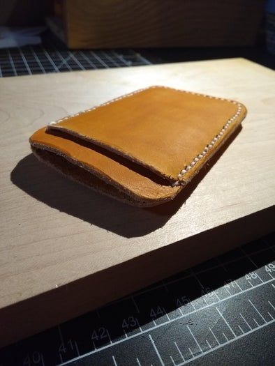 手工制作简约皮革钱包教程-第11张图片-趣作屋