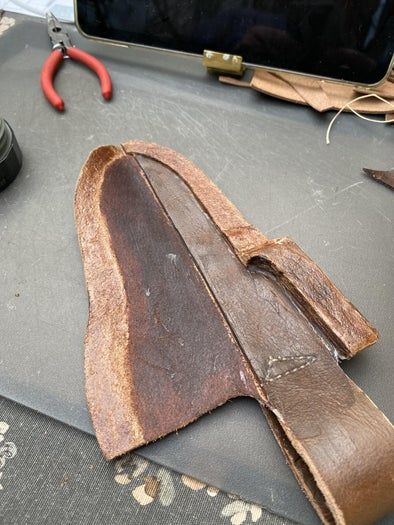 手工制作复古皮革刀鞘教程：从设计到缝合的完整指南-第22张图片-趣作屋