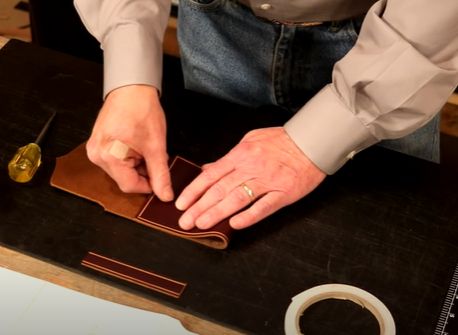 新手必看！翻盖小包手工皮具制作教程-第18张图片-趣作屋