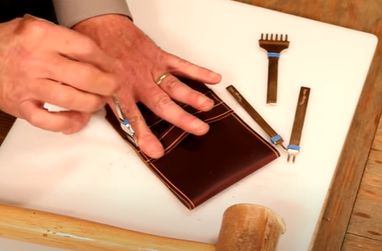 新手必看！翻盖小包手工皮具制作教程-第23张图片-趣作屋