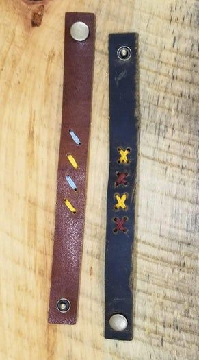 零基础也能DIY皮质刺绣手链，超详细教程来啦！-第11张图片-趣作屋