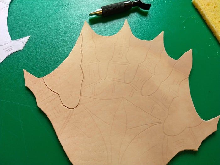创意手工DIY：外星人手造型皮革托盘制作教程-第15张图片-趣作屋