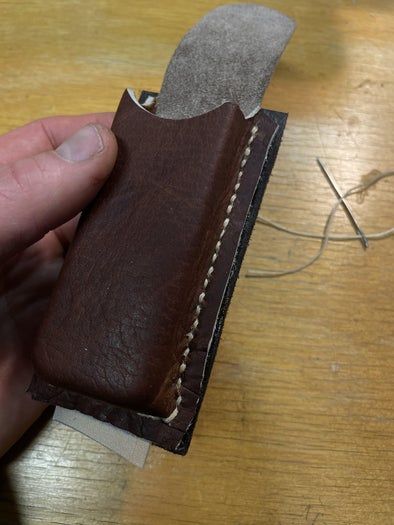 用旧材料手工制作专属工具皮套教程-第31张图片-趣作屋