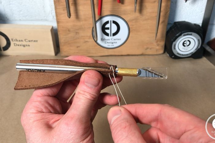 手工皮具缝法教程：3种超实用针法详解-第14张图片-趣作屋