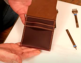 新手必看！翻盖小包手工皮具制作教程-第24张图片-趣作屋