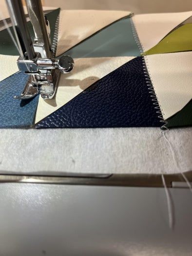 用皮革边角料手工制作拼布包教程-第6张图片-趣作屋