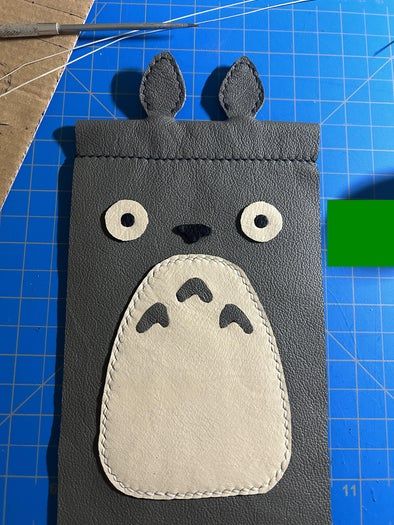 手工制作大龙猫包教程｜用皮革边角料打造可爱软框包-第20张图片-趣作屋
