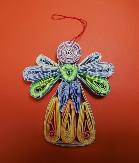 手工制作彩色纸天使教程，环保又好看的家居装饰-第20张图片-趣作屋