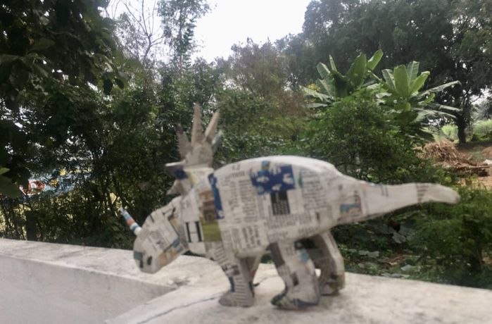 亲子手工DIY：低成本制作三角龙玩具全教程-第58张图片-趣作屋