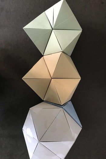 用A4纸手工制作菱形十二面体星状模型教程-第17张图片-趣作屋 用A4纸手工制作菱形十二面体星状模型教程-第17张图片-趣作屋