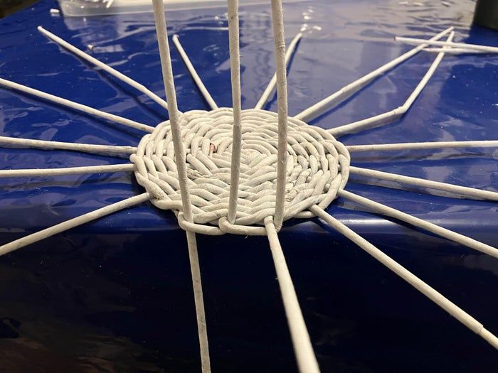 用旧报纸做手工编织篮子教程，简单易学环保又实用-第34张图片-趣作屋