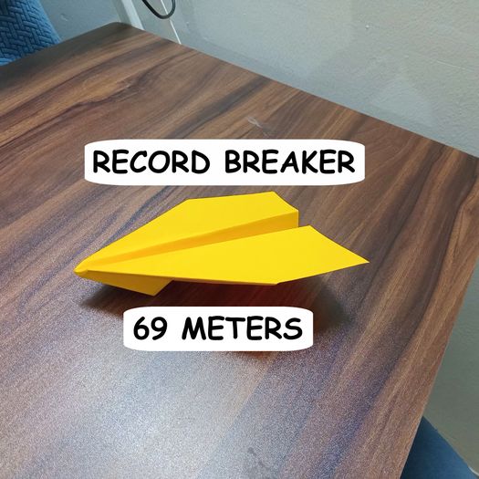 超酷滑翔纸飞机折叠教程，轻松飞出69米远-第2张图片-趣作屋