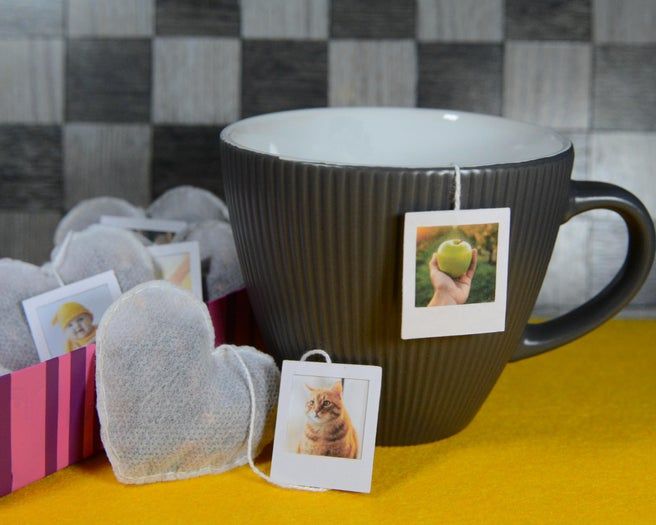 手工制作心形茶包加拍立得标签，自制创意情人节礼物教程-第1张图片-趣作屋