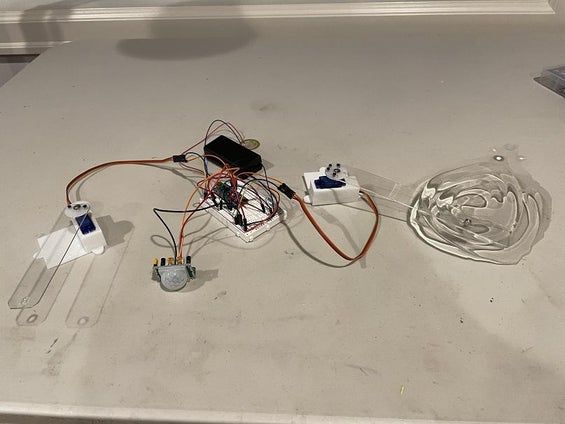 用舵机和折纸打造会动的锦鲤池手工教程-第17张图片-趣作屋