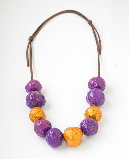 零成本废纸变手工珠子教程，轻松DIY个性项链-第36张图片-趣作屋