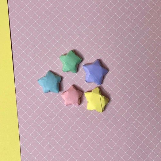 高效折纸星星教程：许愿好运的简单手工制作方法-第2张图片-趣作屋